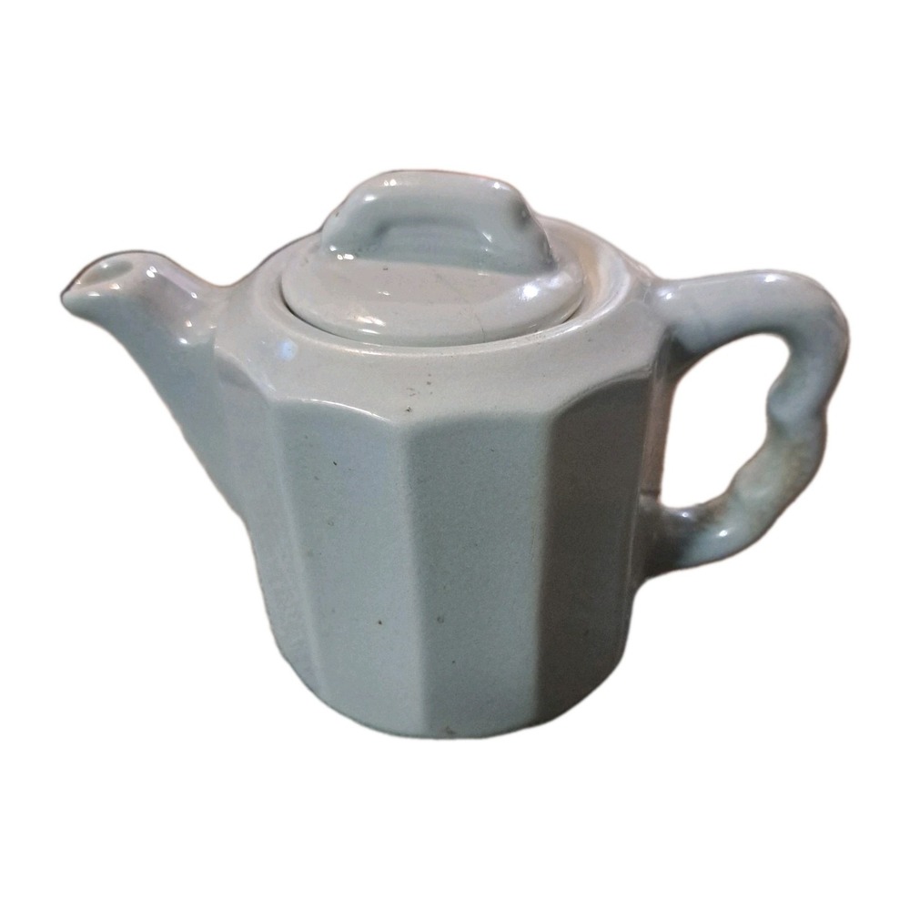 Vintage Syracuse China Gray Teapot Restaurant Ware Individual Single Serve